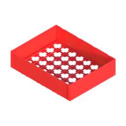 Render of MODULITH 270 Gridfinity Decor Drawer - 4W-1.5H